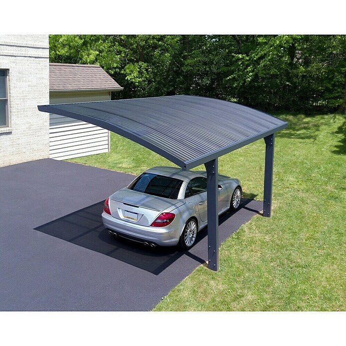 Palram – Canopia Carport Arizona Wave (Medidas ext. (An x Pr): 289 x 495 cm, Carport individual, Gris) | BAUHAUS