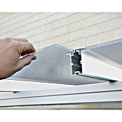 Palram – Canopia Marquesina adosada Sierra (An x Pr: 224,5 x 228 cm, Blanco, Policarbonato, Gris) | BAUHAUS