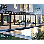 Palram – Canopia Marquesina adosada Stockholm (An x Pr: 740 x 340 cm, Gris antracita, Policarbonato, Transparente) | BAUHAUS