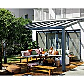 Palram – Canopia Marquesina adosada Stockholm (An x Pr: 515 x 340 cm, Gris antracita, Policarbonato, Transparente) | BAUHAUS