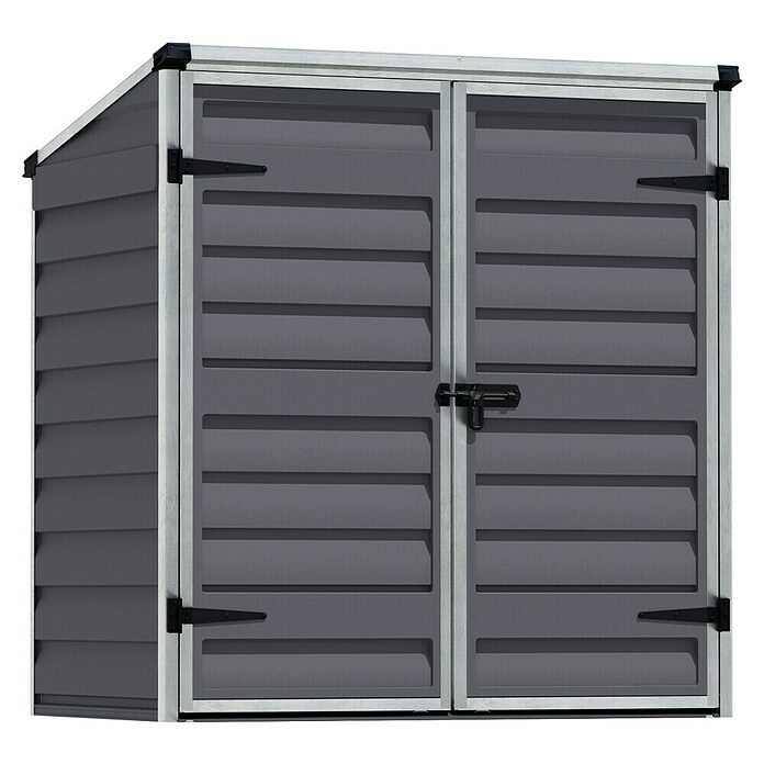 Palram – Canopia Arcón Voyager (L x An x Al: 90 x 139 x 146 cm, Gris oscuro, Policarbonato) | BAUHAUS