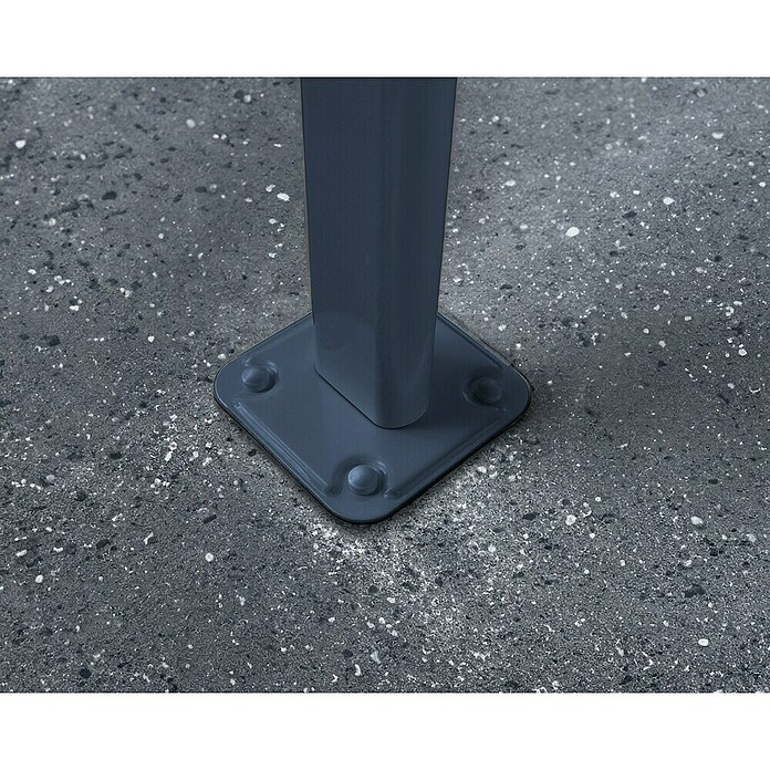 Palram – Canopia Marquesina adosada Capri (An x Pr: 739 x 299 cm, Antracita, Policarbonato, Gris) | BAUHAUS