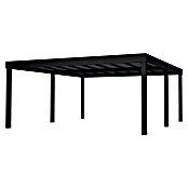 Palram – Canopia Carport Oslo (Medidas ext. (An x Pr): 5,96 x 6,07 m, Negro) | BAUHAUS