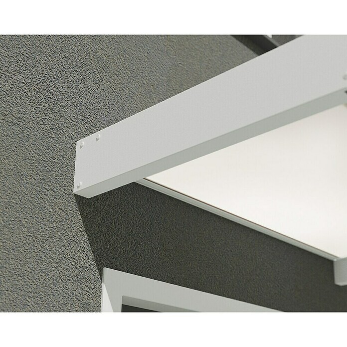 Palram – Canopia Marquesina para puerta Sophia (160 x 95 x 17 cm, Blanco, Color del techo: Blanco opal) | BAUHAUS