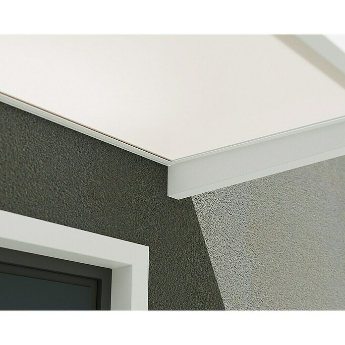 Palram – Canopia Marquesina para puerta Sophia (160 x 95 x 17 cm, Blanco, Color del techo: Blanco opal) | BAUHAUS