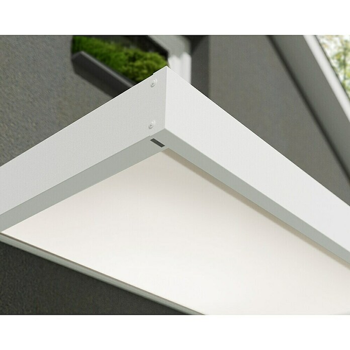 Palram – Canopia Marquesina para puerta Sophia (215 x 95 x 17 cm, Blanco, Color del techo: Blanco opal) | BAUHAUS