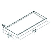 Palram – Canopia Marquesina para puerta Sophia (215 x 95 x 17 cm, Blanco, Color del techo: Blanco opal) | BAUHAUS