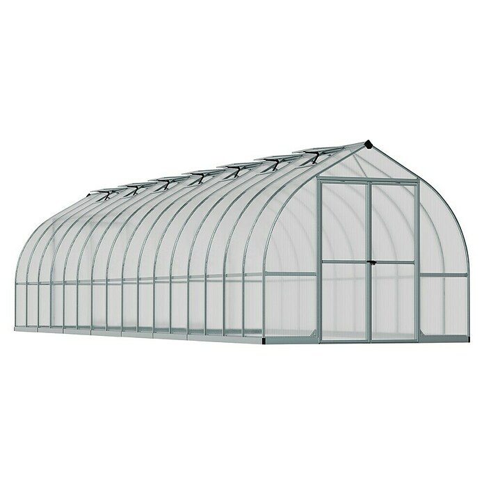 Palram – Canopia Invernadero Bella (Medidas ext. (An x Pr): 244 x 963 cm, 6 mm, Plateado) | BAUHAUS
