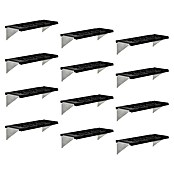 Palram – Canopia Estantería para invernadero (64,5 x 27 x 17,3 cm, Negro, 12 ud.) | BAUHAUS