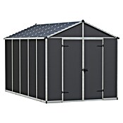 Palram – Canopia Caseta de jardín Rubicon (Medidas ext. (An x Pr): 2,37 x 3,77 m, Plástico, Gris) | BAUHAUS