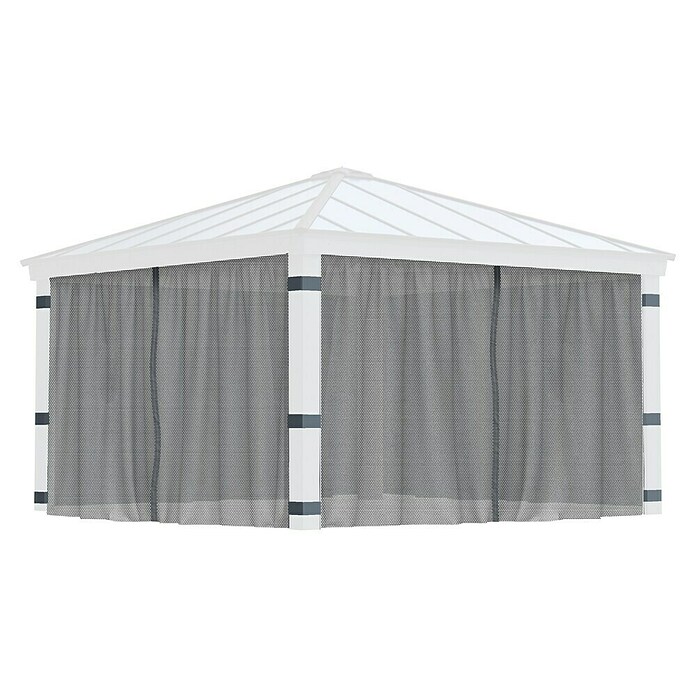 Palram – Canopia Cortina mosquitera para cenador Dallas (An x Al: 435 x 212 cm, Gris) | BAUHAUS