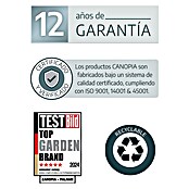 Palram – Canopia Caseta de jardín Rubicon (Medidas ext. (An x Pr): 2,37 x 6,02 m, Plástico, Gris) | BAUHAUS
