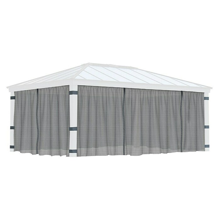 Palram – Canopia Cortina mosquitera para cenador Dallas (An x Al: 533 x 212 cm, Gris) | BAUHAUS