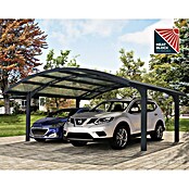 Palram – Canopia Carport Arizona Wave (Medidas ext. (An x Pr): 578 x 495 cm, Carport doble, Antracita) | BAUHAUS