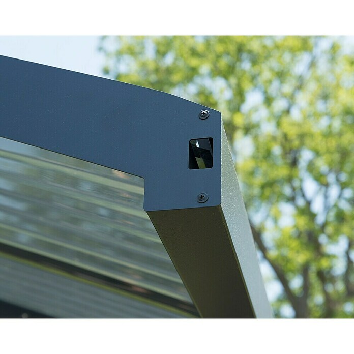 Palram – Canopia Carport Arizona Wave (Medidas ext. (An x Pr): 578 x 495 cm, Carport doble, Antracita) | BAUHAUS