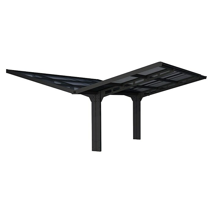 Palram – Canopia Carport Sydney Wings (Medidas ext. (An x Pr): 5,72 x 5,86 m, Negro) | BAUHAUS