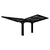 Palram – Canopia Carport Sydney Wings (Medidas ext. (An x Pr): 5,72 x 5,86 m, Negro) | BAUHAUS