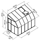 Palram – Canopia Terraza Solarium Sun Room (Medidas ext. (An x Pr): 324 x 200 cm, Plástico, Blanco) | BAUHAUS