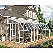 Palram – Canopia Terraza Solarium Sun Room (Medidas ext. (An x Pr): 632 x 257 cm, Plástico, Blanco) | BAUHAUS