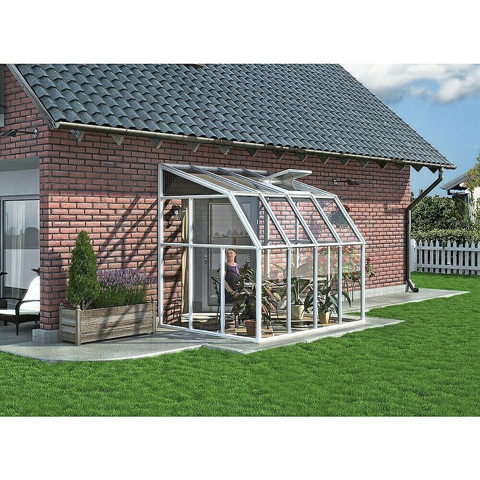 Palram – Canopia Terraza Solarium Sun Room (Medidas ext. (An x Pr): 260 x 200 cm, Plástico, Blanco) | BAUHAUS