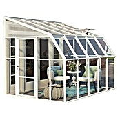 Palram – Canopia Terraza Solarium Sun Room (Medidas ext. (An x Pr): 322 x 257 cm, Plástico, Blanco) | BAUHAUS