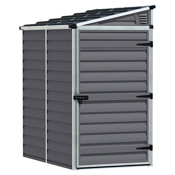 Palram – Canopia Caseta de jardín Skylight (Medidas ext. (An x Pr): 117 x 177 cm, Plástico, Antracita) | BAUHAUS