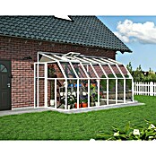 Palram – Canopia Terraza Solarium Sun Room (Medidas ext. (An x Pr): 446 x 200 cm, Plástico, Blanco) | BAUHAUS