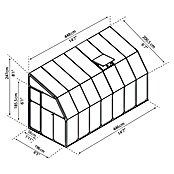 Palram – Canopia Terraza Solarium Sun Room (Medidas ext. (An x Pr): 446 x 200 cm, Plástico, Blanco) | BAUHAUS