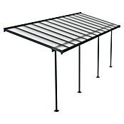 Palram – Canopia Marquesina adosada Sierra (An x Pr: 670,5 x 228 cm, Antracita, Policarbonato, Gris) | BAUHAUS