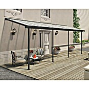 Palram – Canopia Marquesina adosada Sierra (An x Pr: 670,5 x 228 cm, Antracita, Policarbonato, Gris) | BAUHAUS