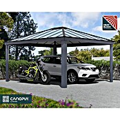 Palram – Canopia Carport Colorado (Medidas ext. (An x Pr): 4,22 x 4,83 m, Negro) | BAUHAUS