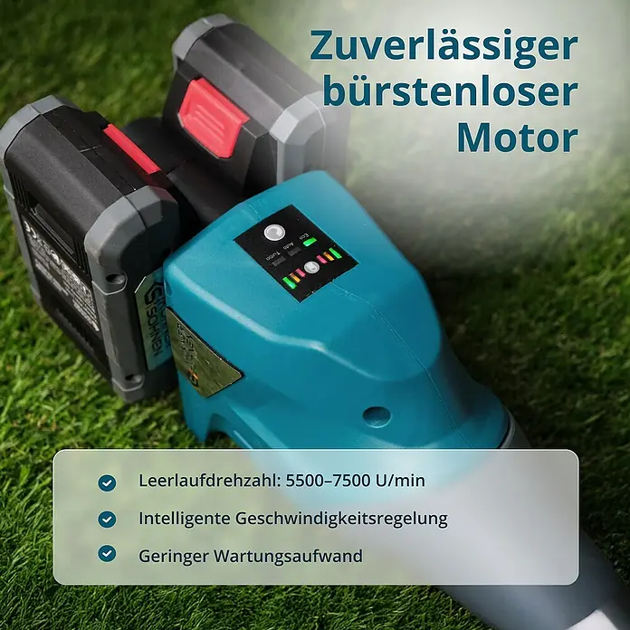 Könner & Söhnen Akku-Rasentrimmer KS BCT - 40 V, Li-Ionen, Ohne Akku - Akku-Rasentrimmer mit bürstenlosem Motor für zuverlässige Leistung und geringen Wartungsaufwand.