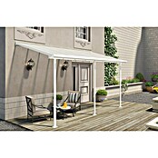Palram – Canopia Marquesina adosada Sierra (An x Pr: 447,5 x 228 cm, Blanco, Policarbonato, Gris) | BAUHAUS