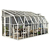 Palram – Canopia Terraza Solarium Sun Room (Medidas ext. (An x Pr): 446 x 257 cm, Plástico, Blanco) | BAUHAUS