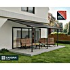 Palram – Canopia Terrassenüberdachung Capri (B x T: 619 x 299 cm, Anthrazit, Polycarbonat, Klar) | BAUHAUS