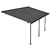 Palram – Canopia Marquesina adosada Capri (An x Pr: 619 x 299 cm, Antracita, Policarbonato, Gris) | BAUHAUS
