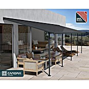 Palram – Canopia Marquesina adosada Capri (An x Pr: 860 x 299 cm, Antracita, Policarbonato, Gris) | BAUHAUS
