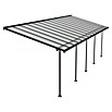 Palram – Canopia Marquesina adosada Sierra (An x Pr: 860 x 299 cm, Antracita, Policarbonato, Gris) | BAUHAUS