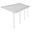Palram – Canopia Marquesina adosada Sierra (An x Pr: 670,5 x 228 cm, Blanco, Policarbonato, Gris) | BAUHAUS