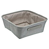 Cesta de tela (L x An x Al: 32,5 x 32,5 x 13,5 cm, Gris, Tela) | BAUHAUS