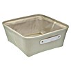 Versa Cesta de tela (L x An x Al: 32,5 x 32,5 x 13,5 cm, Blanco, Tela) | BAUHAUS