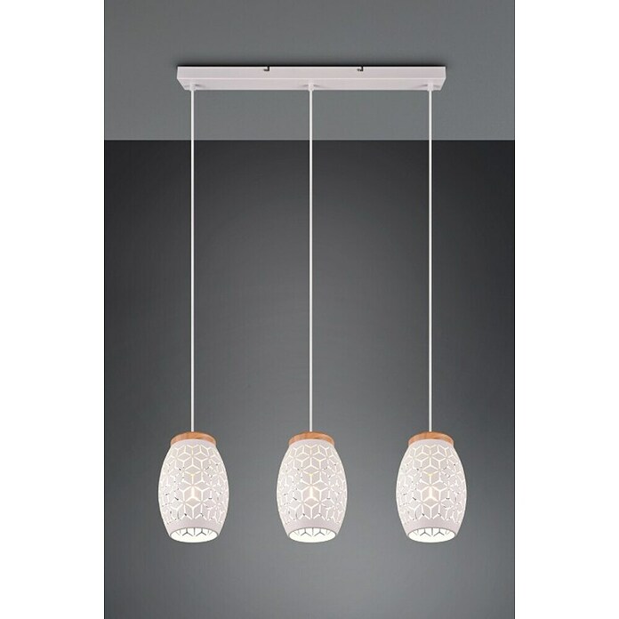 Reality Leuchten Bidar Lámpara colgante (28 W, L x An x Al: 15 x 71 x 150 cm, Blanco, E27) | BAUHAUS