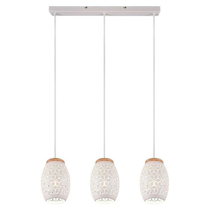 Reality Leuchten Bidar Lámpara colgante (28 W, L x An x Al: 15 x 71 x 150 cm, Blanco, E27) | BAUHAUS