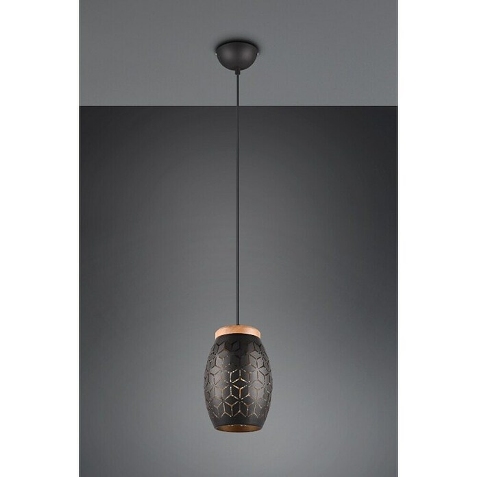Reality Leuchten Bidar Lámpara colgante (28 W, L x An x Al: 15 x 15 x 150 cm, Negro, E27) | BAUHAUS