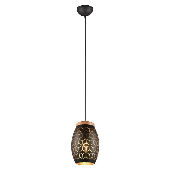Reality Leuchten Bidar Lámpara colgante (28 W, L x An x Al: 15 x 15 x 150 cm, Negro, E27) | BAUHAUS