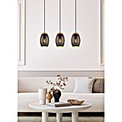 Reality Leuchten Bidar Lámpara colgante (28 W, L x An x Al: 15 x 71 x 150 cm, Negro, E27) | BAUHAUS