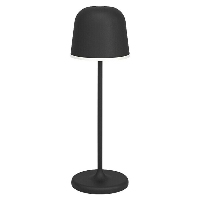 Eglo Lámpara de sobremesa a batería Mannera (Ø x Al: 11 x 34 cm, Negro, 2,2 W, IP54) | BAUHAUS