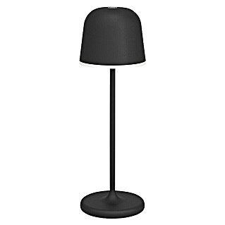 Eglo Lámpara de sobremesa a batería Mannera (Ø x Al: 11 x 34 cm, Negro, 2,2 W, IP54)