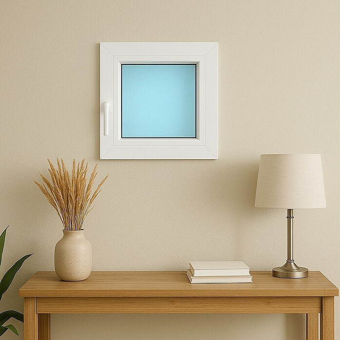Solid Elements Ventana de PVC practicable-oscilobatiente (60 x 60 cm, Derecha, Blanco) | BAUHAUS