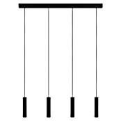 Eglo Lámpara colgante LED Almudaina (5,4 W, L x An x Al: 82 x 6 x 110 cm, Negro, Blanco cálido, 4 ud.) | BAUHAUS